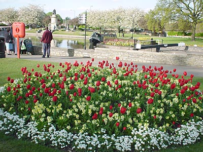 Stratford's Canal Basin in the Bancroft Gardens
