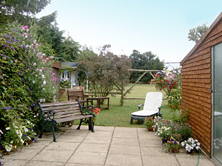 Relax in our back garden