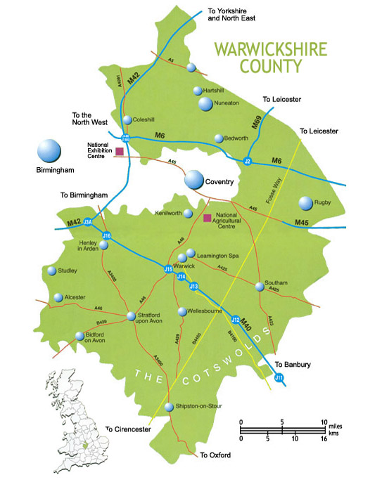 Warwickshire Farm Holiday Establishments